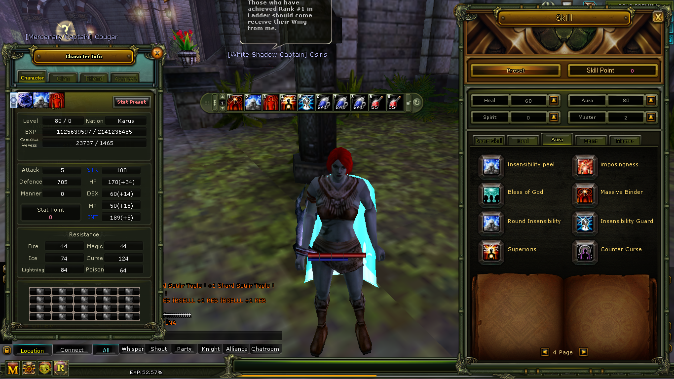 80 % 58 Def Cc Full skill Priest Jr ve Pk atmalık