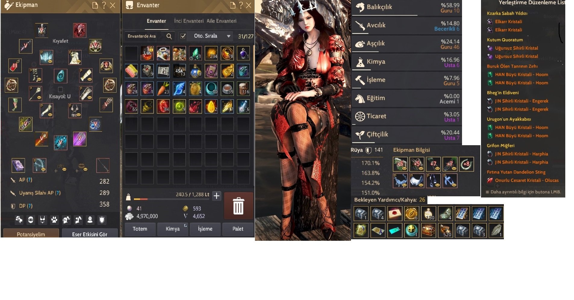 Black Desert Online Türkiye/MENA Bölgesi Bdo Client 289/358 Mail ile