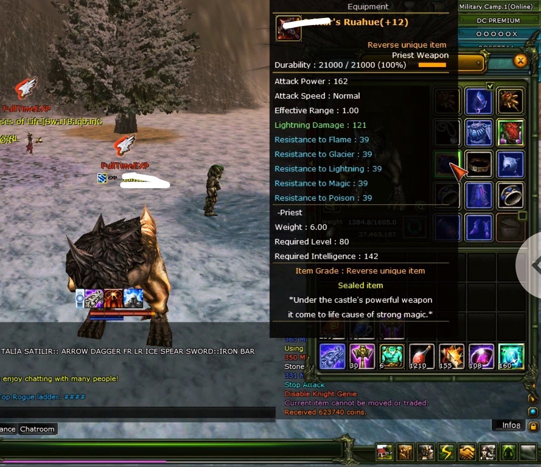 Knight Online Minark Full elit int BP Priest