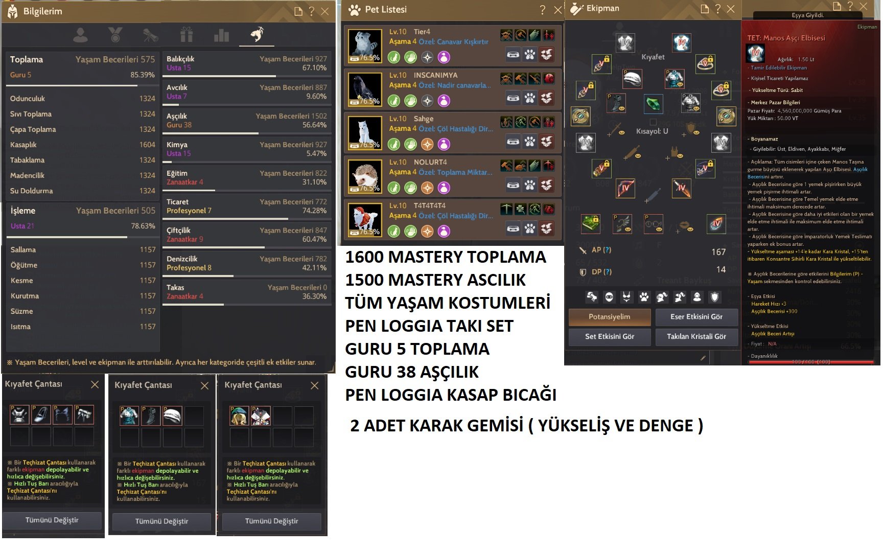 PEN BS HEM GRIND HEM LIFE YAPILACAK ENDER KARAKTER CLIENT HESAP