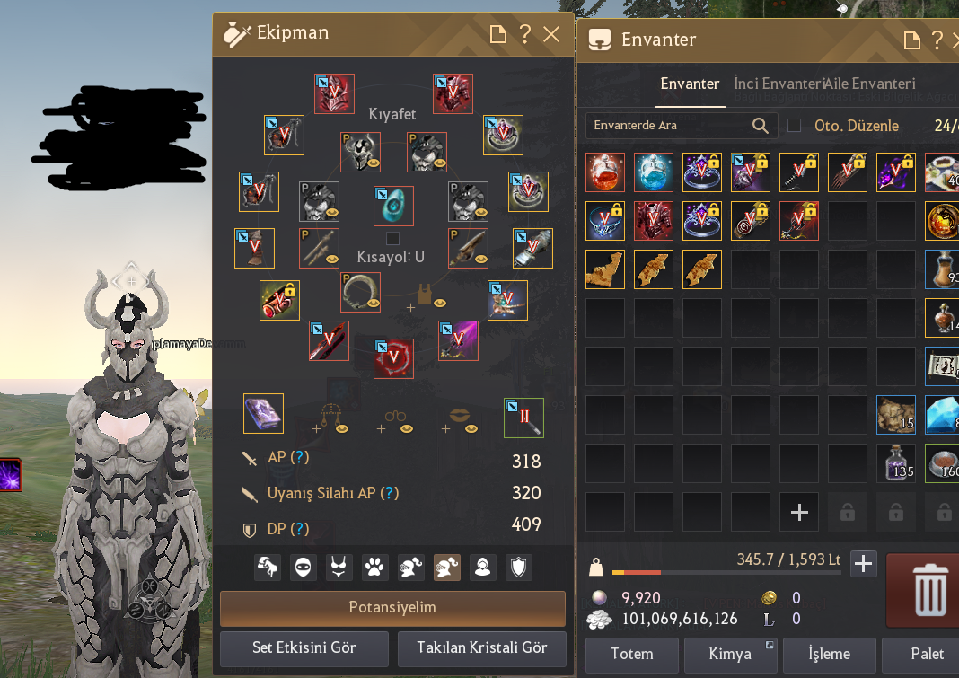 FULL FULL EKSTRA 100 T Lİ SINIRSIZ CAN MANA POT LA ORZECA SET FAZLADAN 1X HELAK ÖLEN TANRI