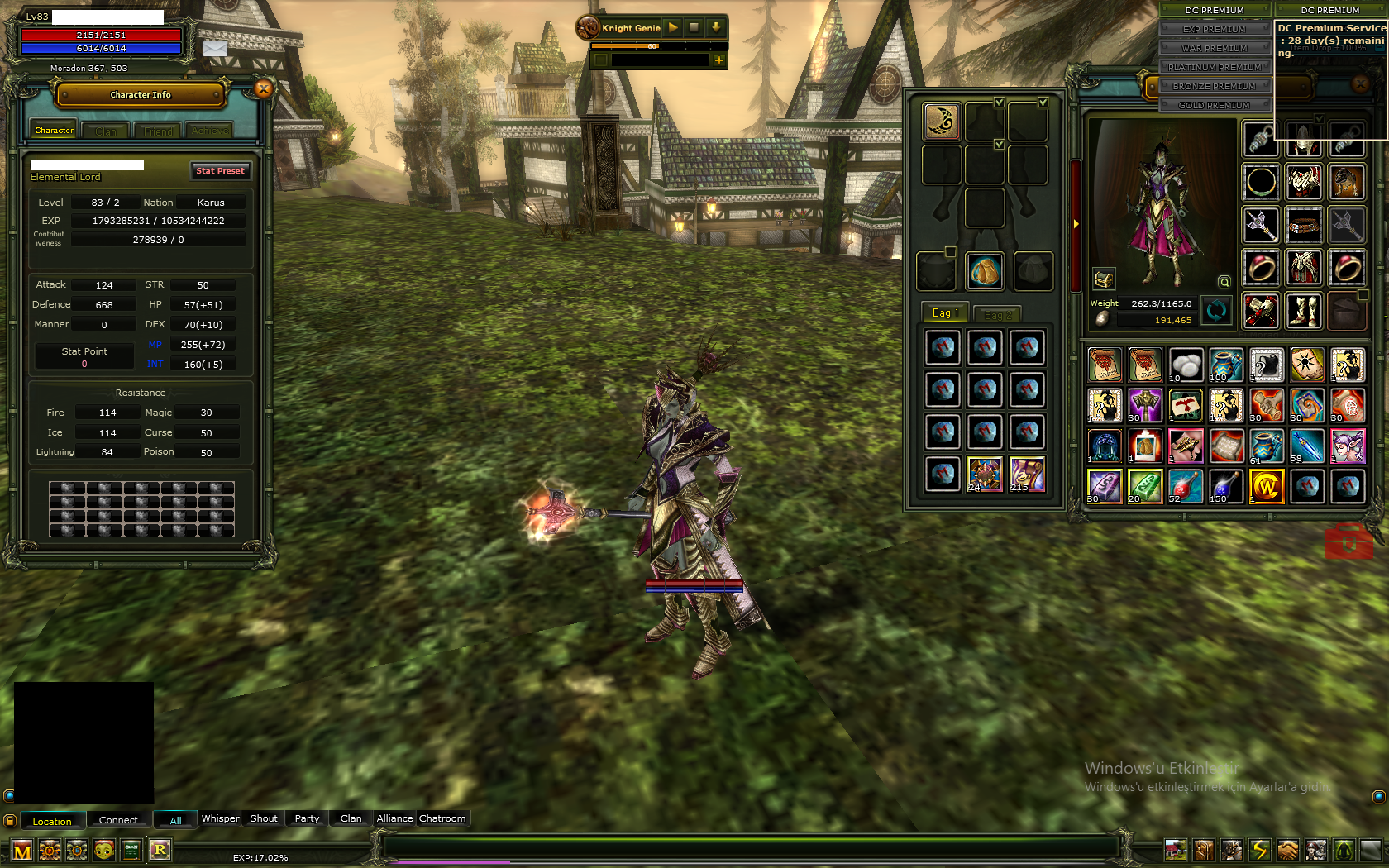 Dc PreLi 83/2 % 20 KARUS MAGE / OLMPYİA 83 BP PRİEST
