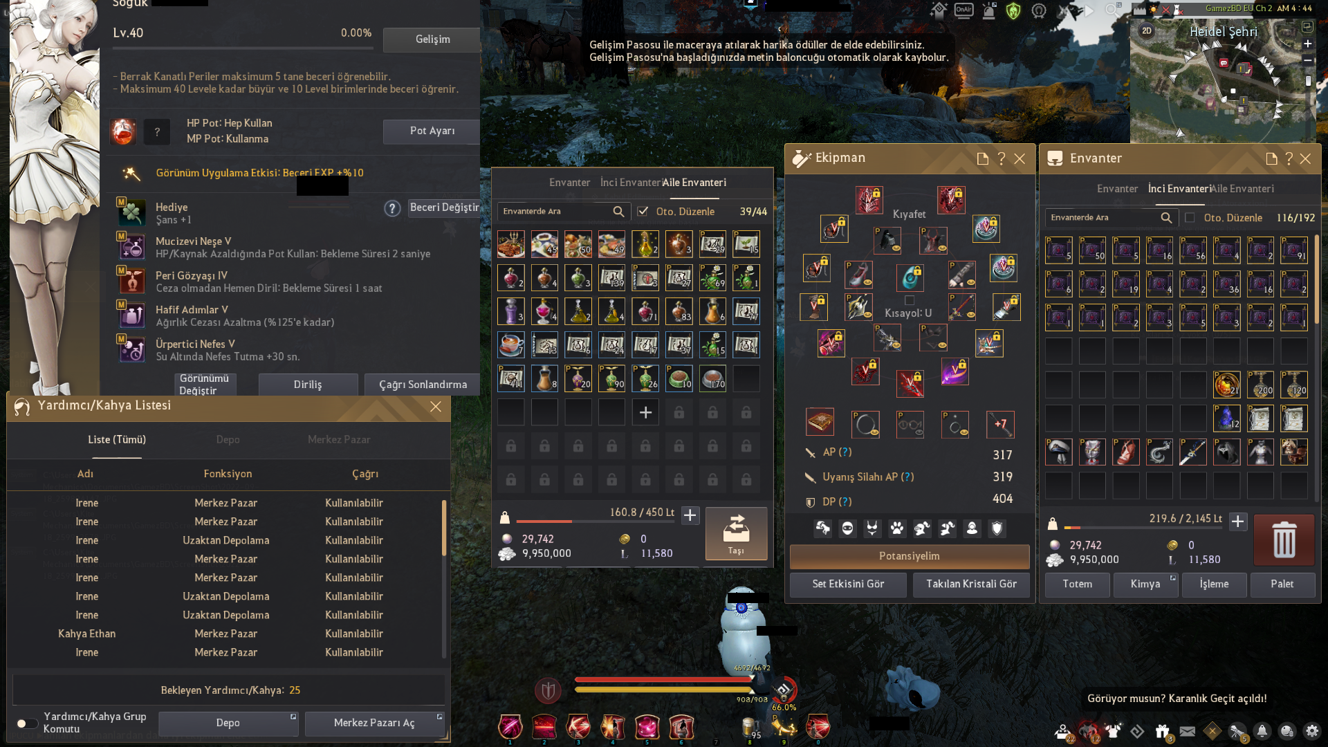 End Game GamezBDO Acil SATILIK 66Lvl LAHN