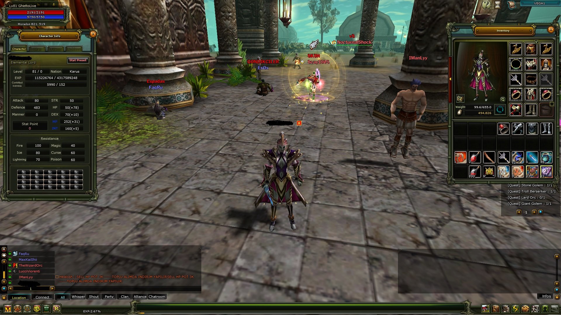 VEGA 81 Mage [ Etkinlik Karakteri Acc ]