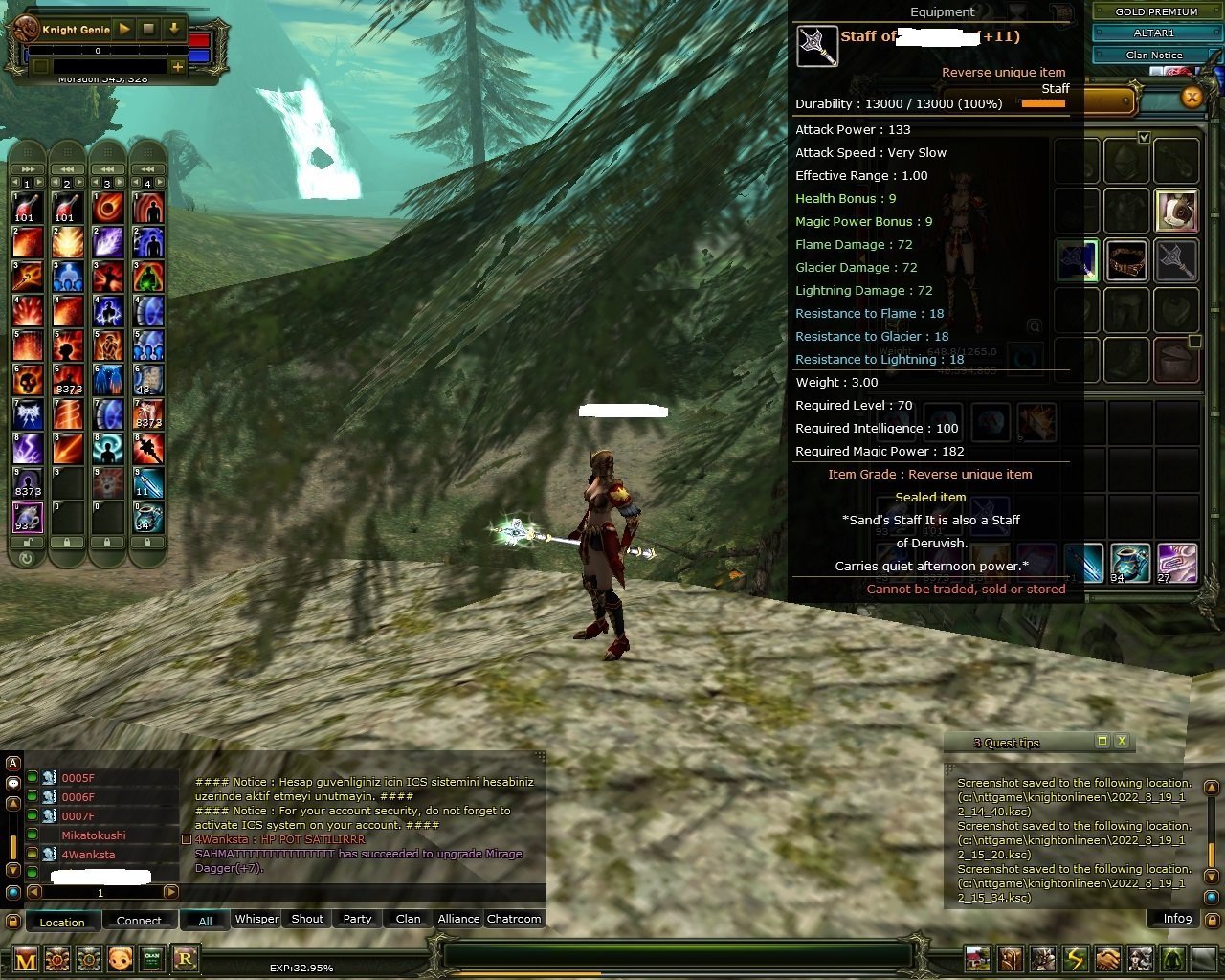 Dryads 9 Quest Staff 83 lwl MAGE