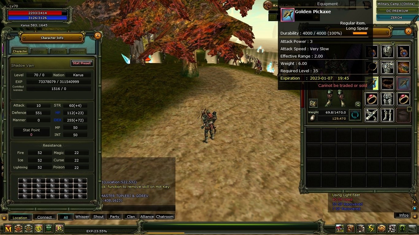 70 Lvl Rogue 70 questi Görev Halinde 26 Gün Dc Premium