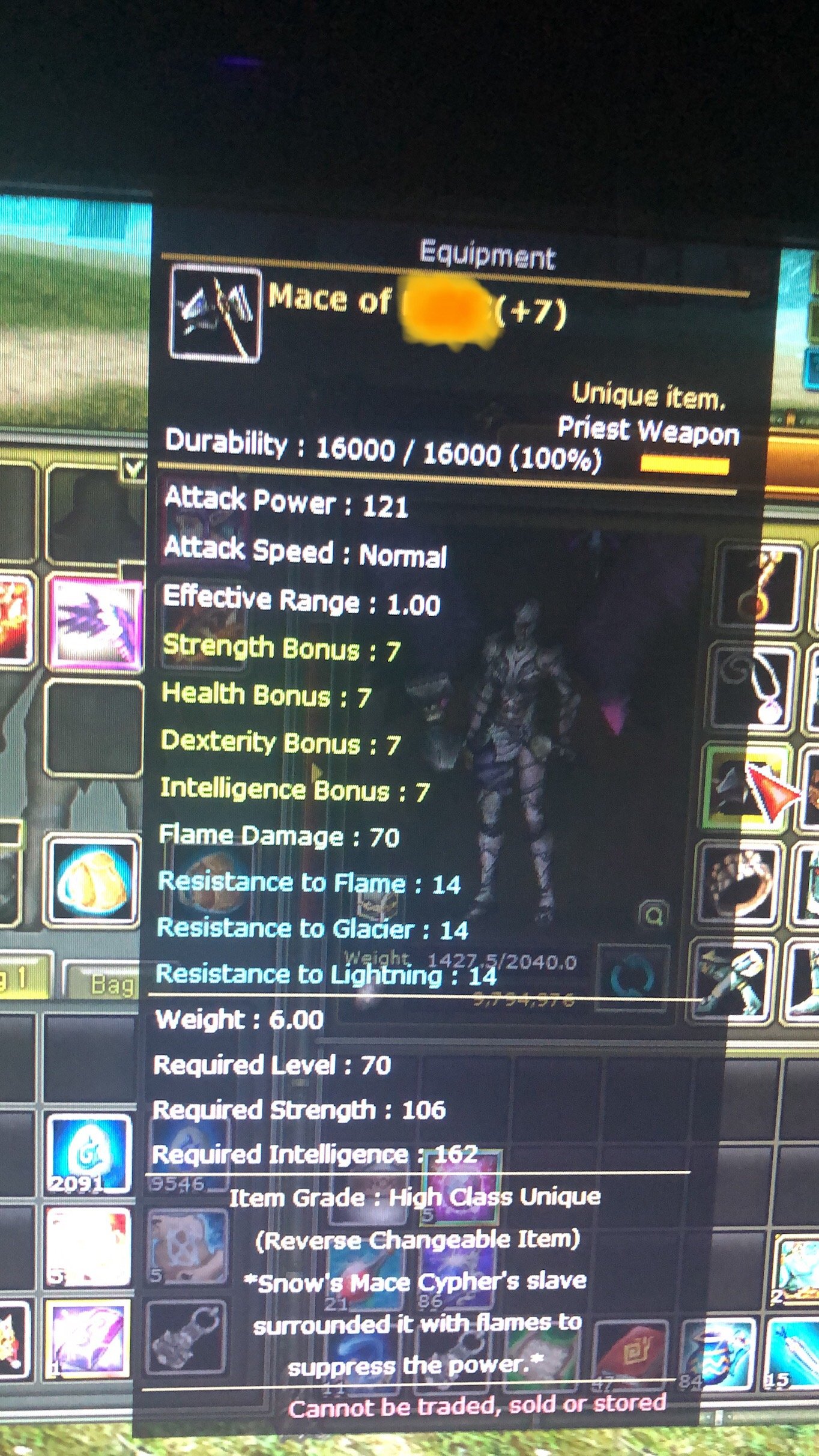 Knight Online Zero INT BP ( REBIRTH 2 Quest Mace) 78LV 14 INT ACILI