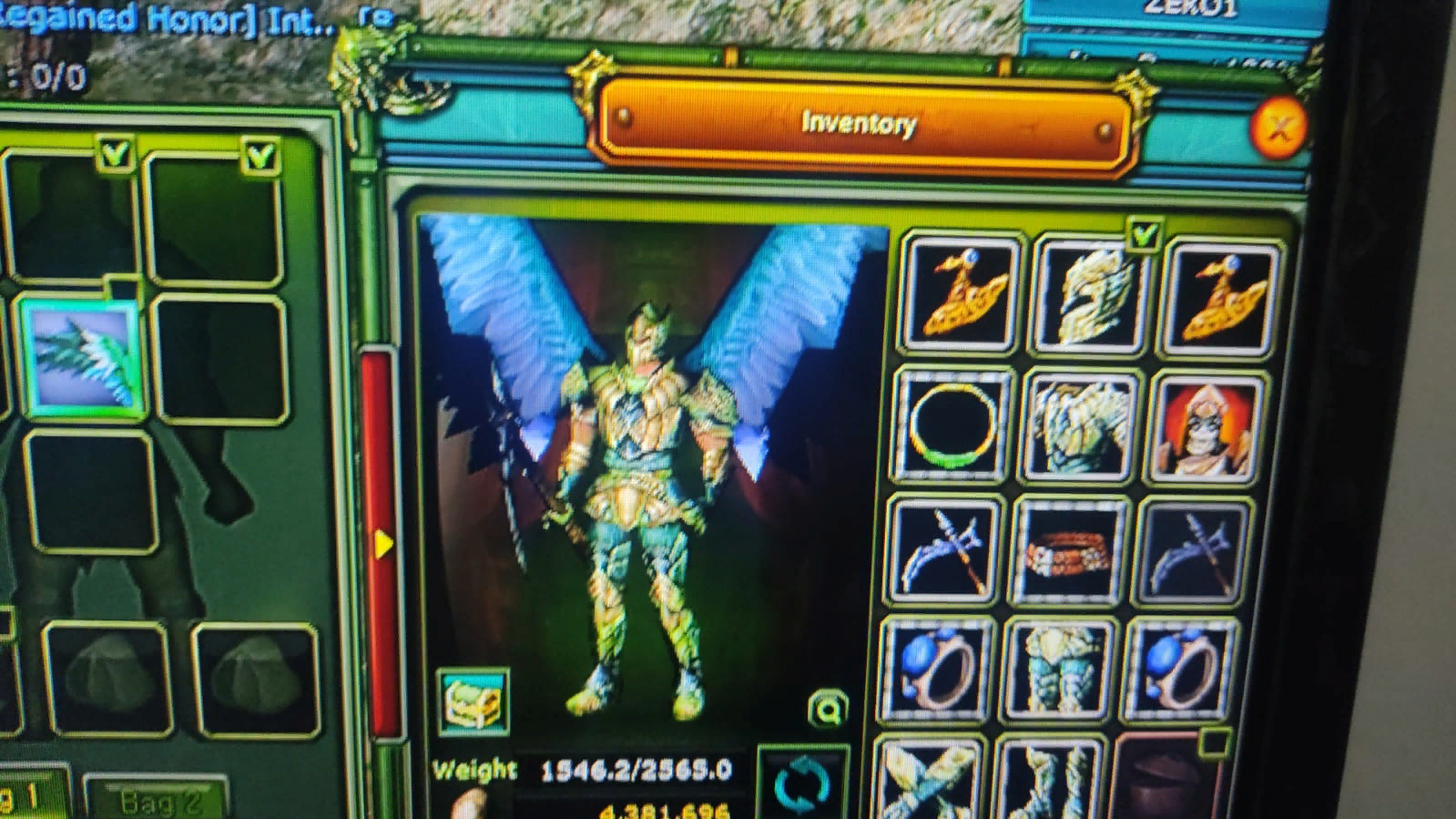 Knight Online Zero 7Raptor 80 Lvl Human Warrior Old Takılı