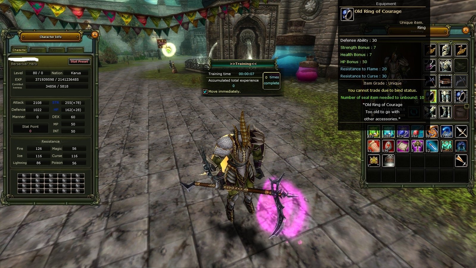 Knight Online Zero Zeroda 8 RAPTOR ve Old Takılı Dizili Wariior Satıl