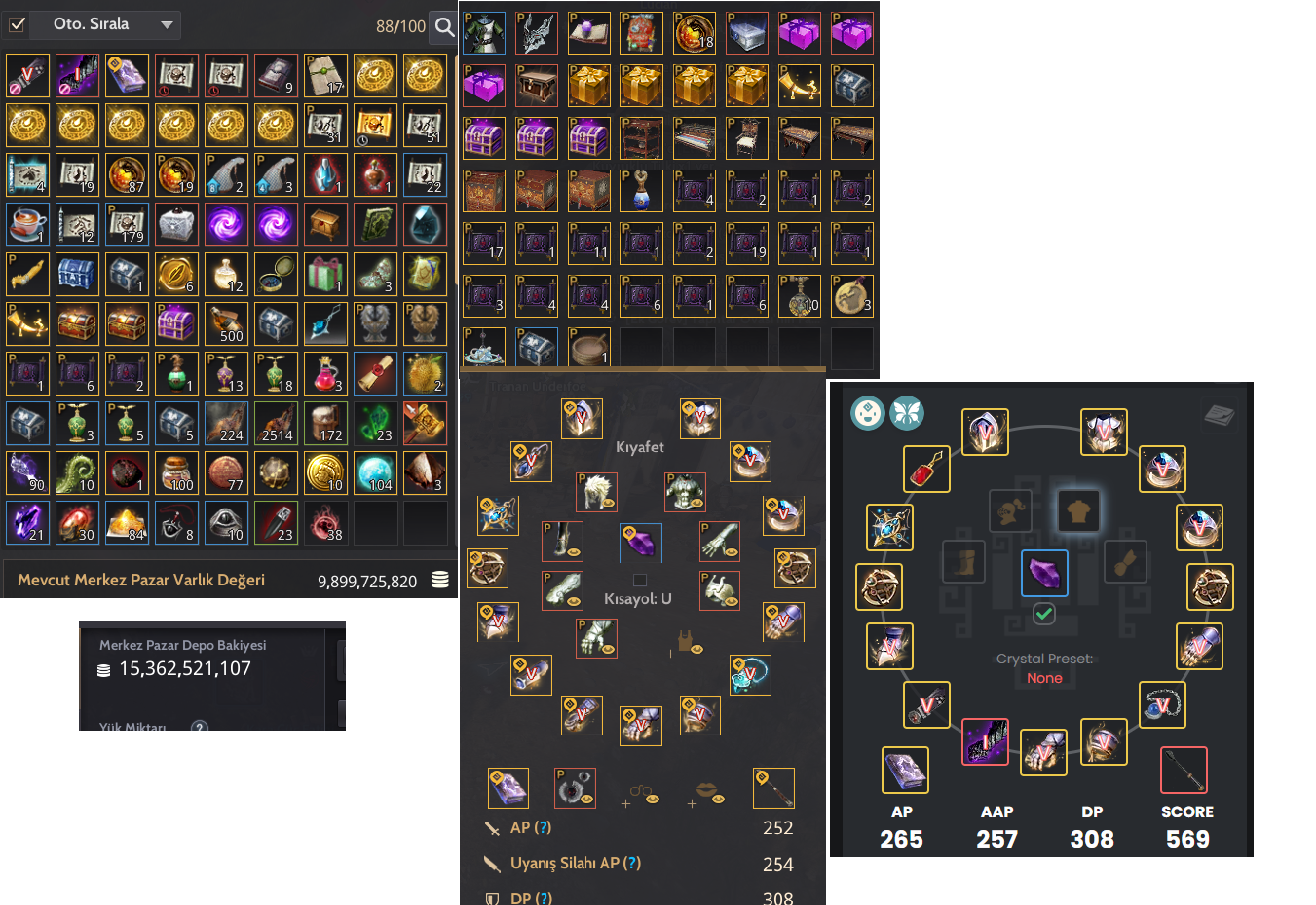 Black Desert Online Türkiye/MENA Bölgesi ÇADIR/ FULL T4 PET / TET BS