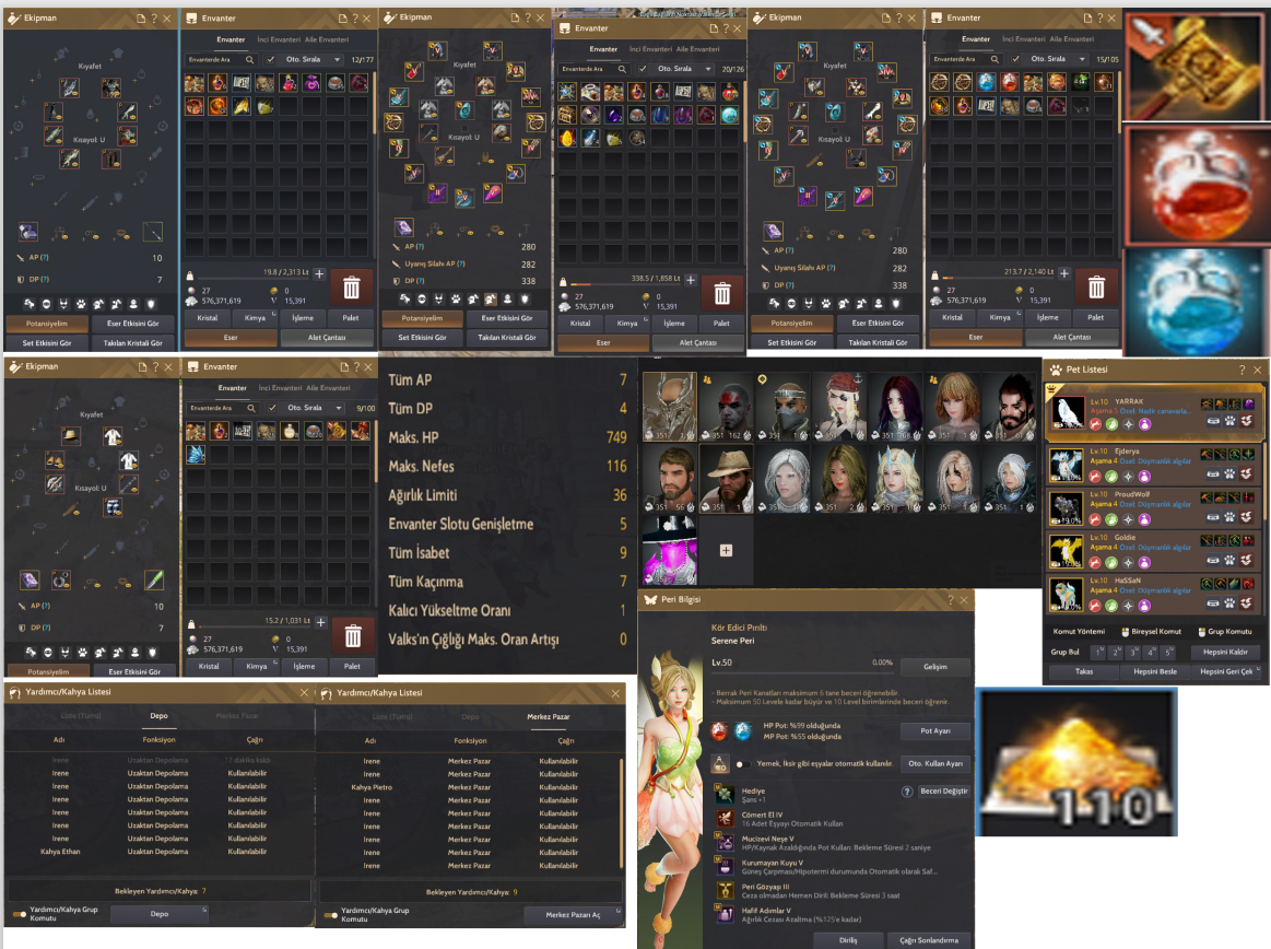 Potlu Black Desert Online Türkiye/MENA Bölgesi FULL P2W SINIRSIZ HP MP POTL
