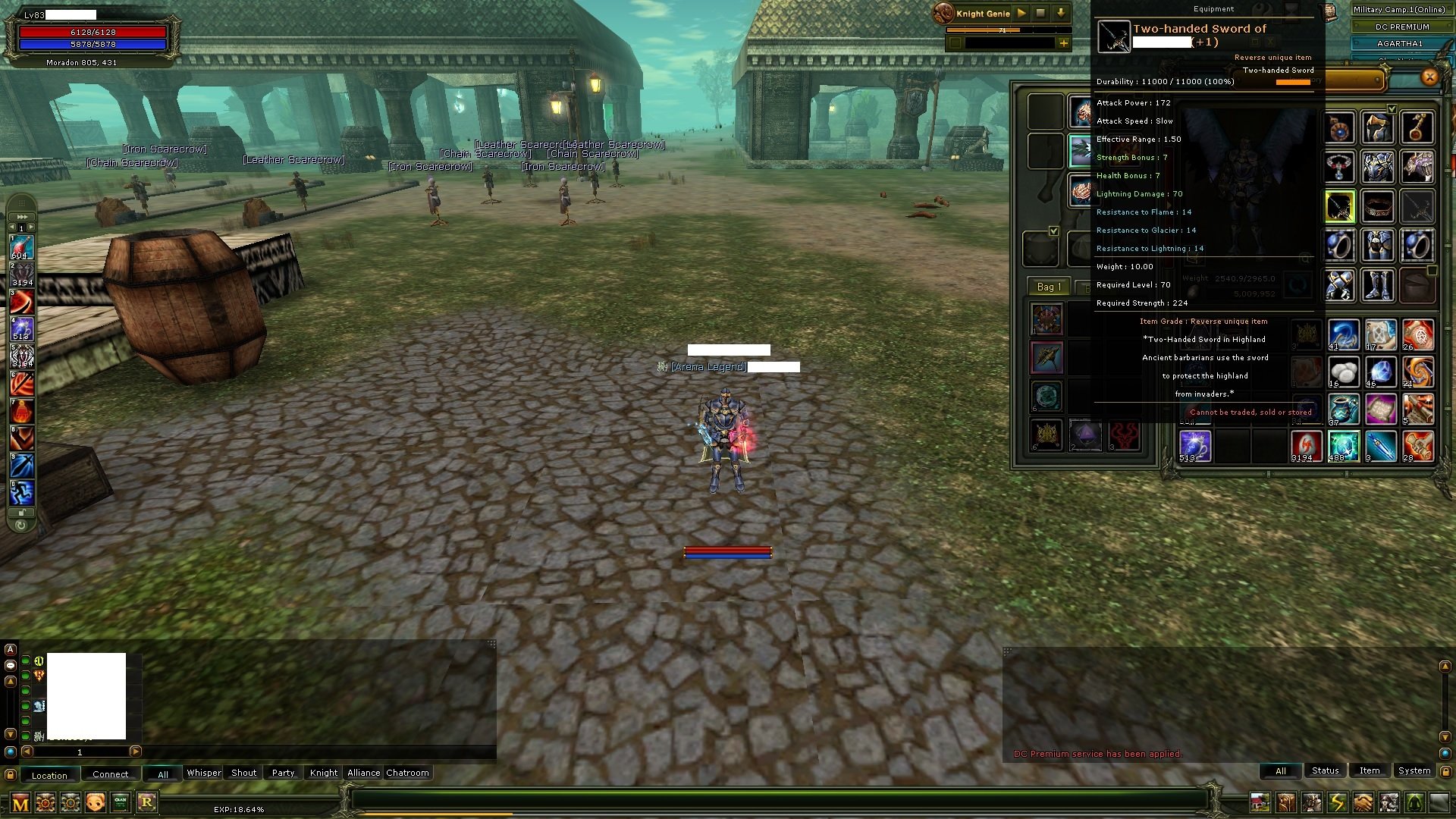 7 Quest 9 STR Agartha 83 LVL Full 8 Chitin WARRIOR