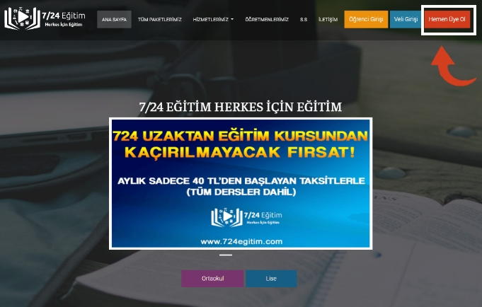 7/24 Uzaktan Eğitim Kursu