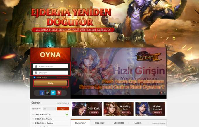 Legend Online Elmas Nasıl Yüklenir - 1
