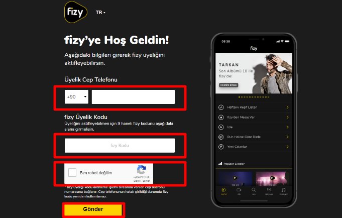 fizy premium üyelik kodu aktif etme - 2