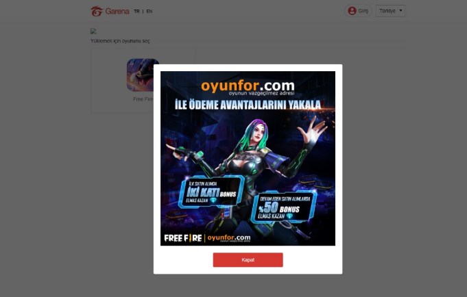 Free Fire Elmas Kodu Nasıl Kullanılır - 1