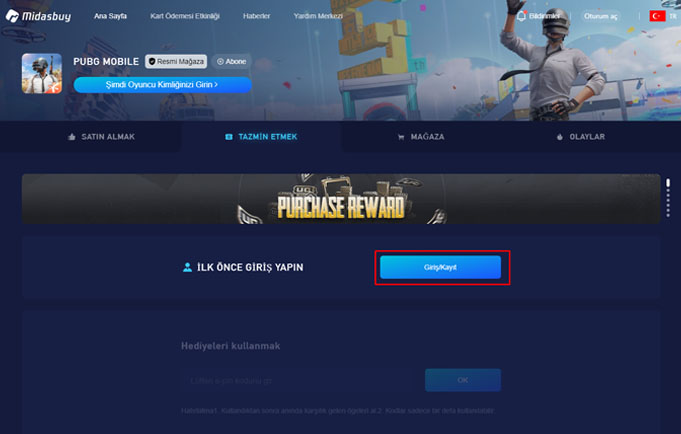 PUBG Mobile UC Nasıl Yüklenir -1