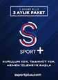 S Sport Plus 3 Aylık Üyelik