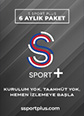 S Sport Plus 6 Aylık Üyelik