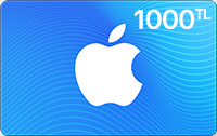 1000 TL Tutarında App Store & iTunes Hediye Kartı