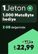 Kim GB ister 1 Jeton + 1.000 MetaByte