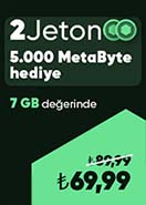 Kim GB ister 2 Jeton + 5.000 MetaByte