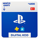 Sony PlayStation Store 4000 TL Hediye Kartı