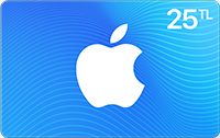 25 TL Tutarında App Store & iTunes Hediye Kartı