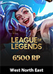 League of Legends West North East Riot Points 6500