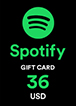 Spotify Gift Card 36 USD