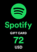 Spotify Gift Card 72 USD