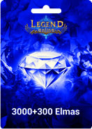 Legend Online 3000+300 Elmas