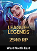 League of Legends West North East Riot Points 2540