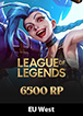 League of Legends Eu West 6500 Riot Points