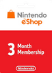 Nintendo eShop Gift Cards 3 Month Membership US