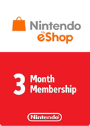 Nintendo eShop Gift Cards 3 Month Membership US