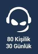 Teamspeak3 80 Kişilik Ts3 (1 Aylık) ( Yeni Sürüm )