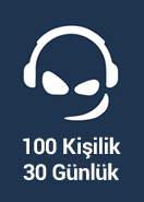 Teamspeak3 100 Kişilik Ts3 (1 Aylık) ( Yeni Sürüm )