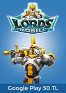 Google Play 50 TL Lords Mobile
