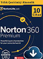 Norton 360 Premium 10 Cihaz / 1 Yıl Dijital Lisans + 75 GB Bulut Yedek