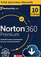 Norton 360 Premium 10 Cihaz / 1 Yıl Dijital Lisans + 75 GB Bulut Yedek