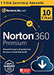 Norton 360 Premium 10 Cihaz / 1 Yıl Dijital Lisans + 75 GB Bulut Yedek